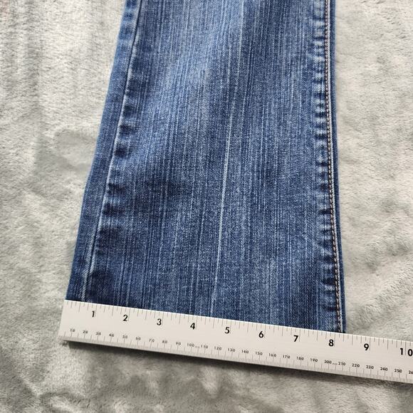Old Navy Jeans Womens 6 Blue The Diva Low Rise Bootcut Stretch Denim Medium Wash - Picture 9 of 10
